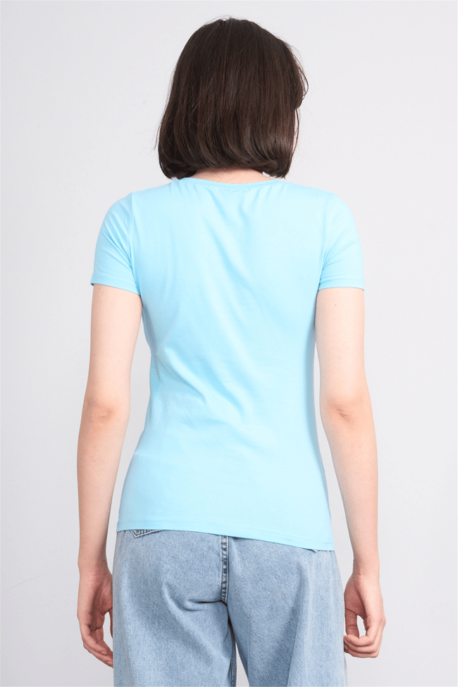 C.K Y26 8036 Pachie Byn V.Yk Basic T-shirt Mavi