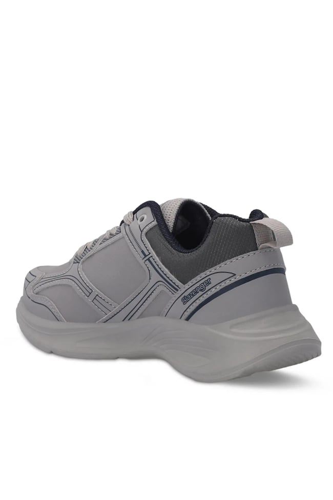 Slazenger Sa24Rk001-201 Gıma Grı / Lacıvert Garson Kosu Ayakkabısı