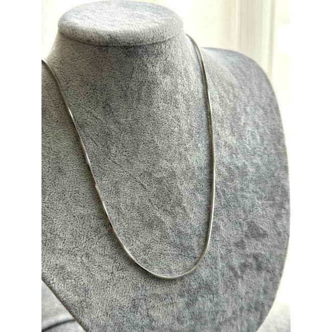 60 cm silver basic zincir
