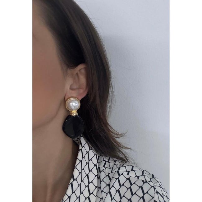 PERAQ SİYAH KÜPE