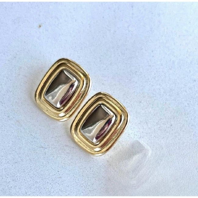 Plaka gold / silver küpe