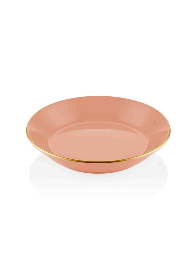 The Mia Basic Yemek Tabağı 6 Lı Set Somon Pembe - 20cm