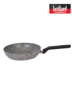 Brillant Lüks Granit 20 Cm Tava Yanmaz Yapışmaz Tava Gri