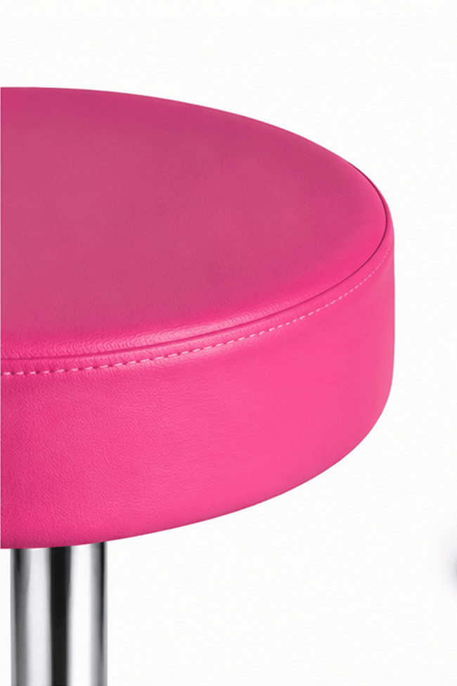 Bürocci Moni Bar Sandalyesi - Pembe - 9511Q0120 - Paslanmaz Krom Kaplı Metal Ayak
