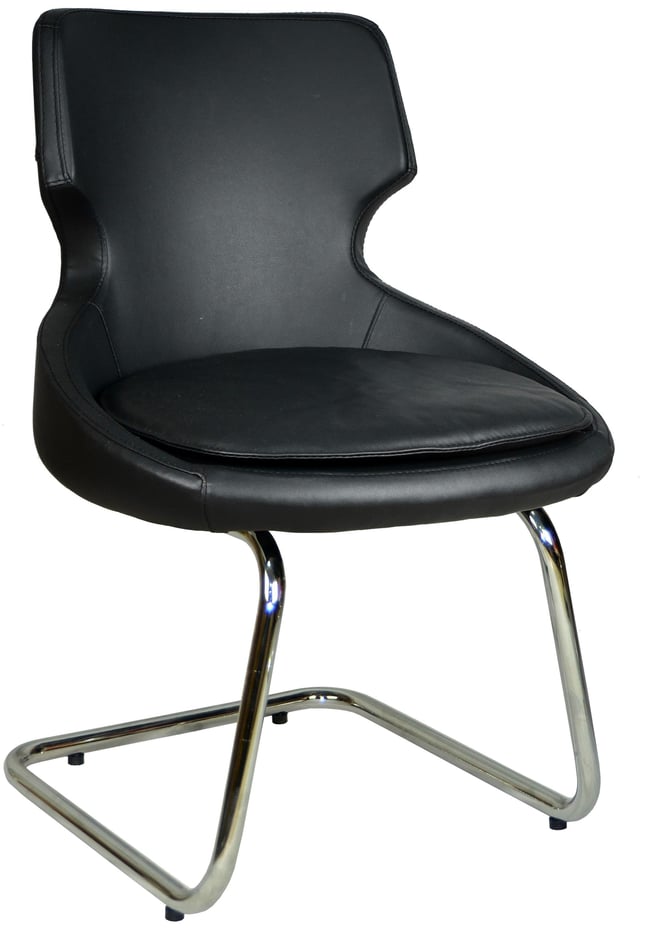 Bürocci Zaga Metal Ayaklı  Misafir Koltuğu-Siyah-2023J0101 