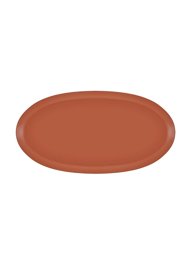 The Mia Cotta Limoges Oval Servis Terracota 43x22 cm