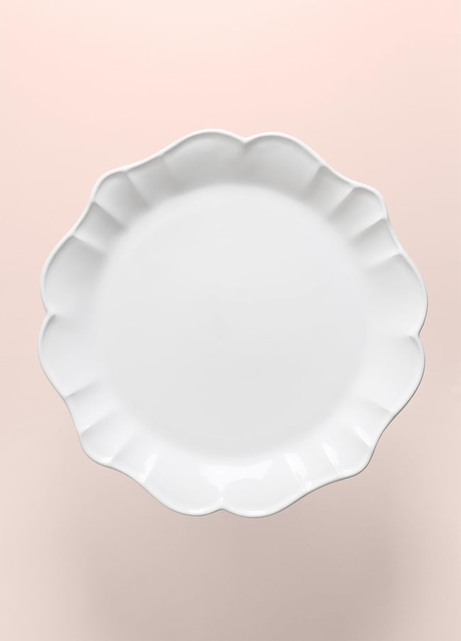 The Mia Grande Pasta Kek Standı Beyaz 32x12 cm GRD0011