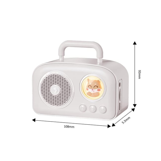 Jwin BR-220 Radyolu Bluetooth Hoparlör - Beyaz