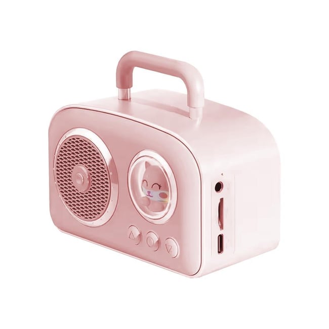 Jwin BR-220 Radyolu Bluetooth Hoparlör - Pembe