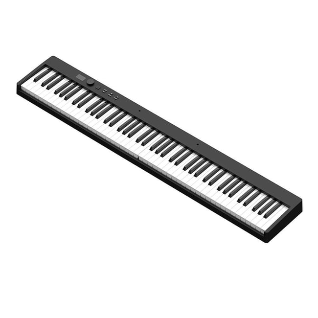 Jwin JDP-8830 Tuş Hassasiyetli Katlanabilir Bluetooth + Şarjlı Piyano - Siyah