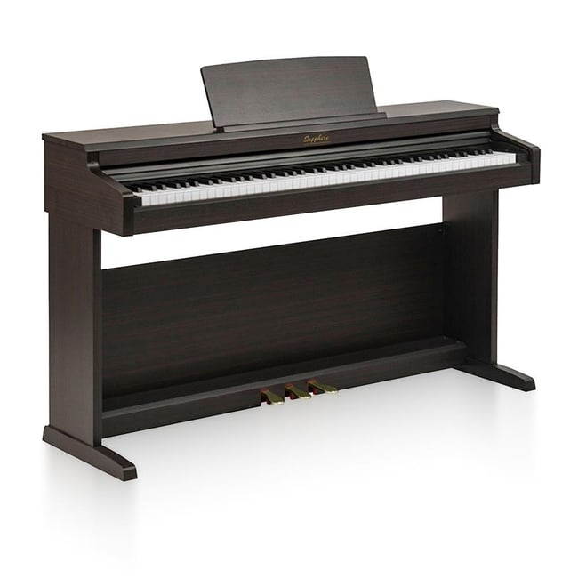 Jwin Sapphire SDP-400 Çekiç Aksiyonlu 88 Tuşlu Dijital Piyano + Tabure - Gül Ağacı