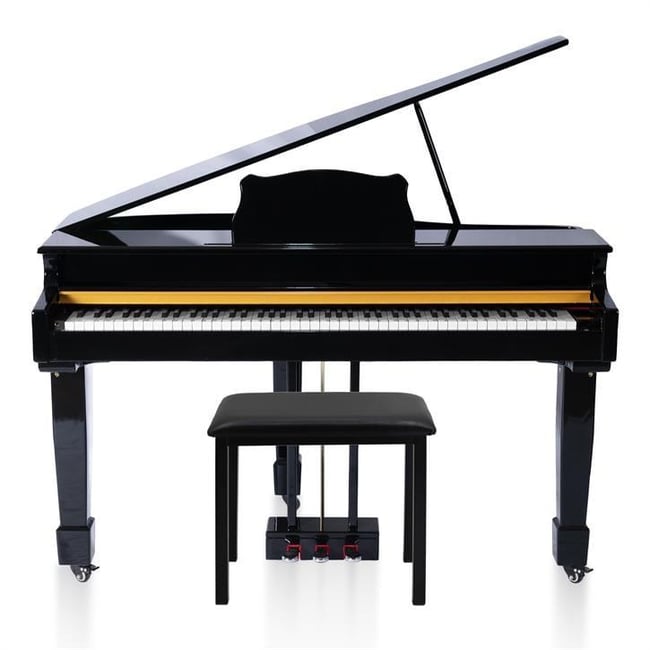 Jwin Sapphire SDP-700 Çekiç Aksiyonlu 88 Tuşlu Kuyruklu Dijital Piyano + Tabure - Siyah