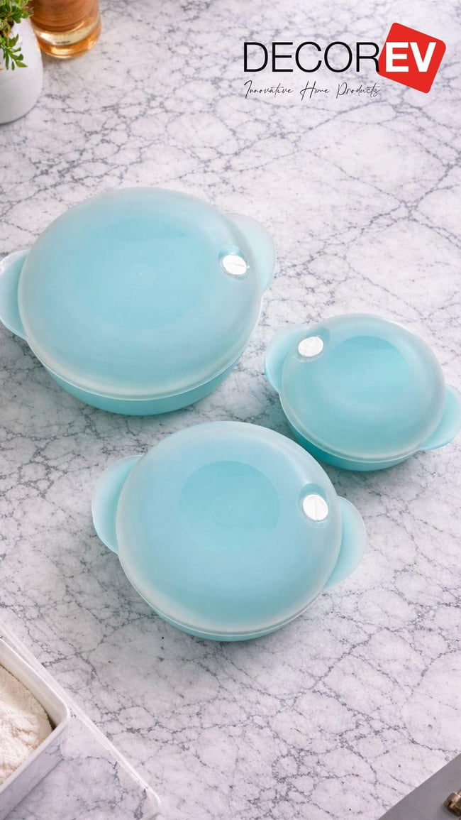 Kapaklı Çok Amaçlı Saklama Kabı Seti – Mikrodalga Ve Buzlukta Kullanıma Uygun, Sızdırmaz Tasarım