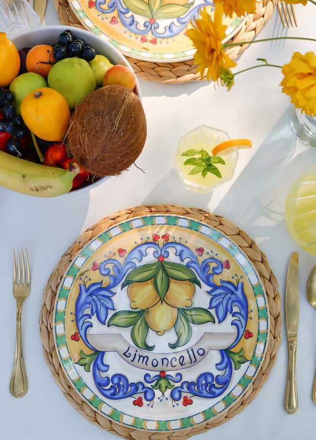 The Mia Limoncello Servis Tabağı 30 cm 6 Kişilik