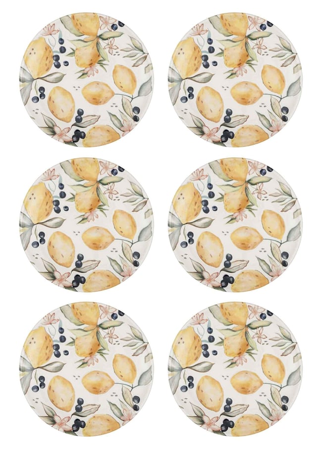 The Mia Limoncello Servis Tabağı 6lı Set 26 cm LMN013