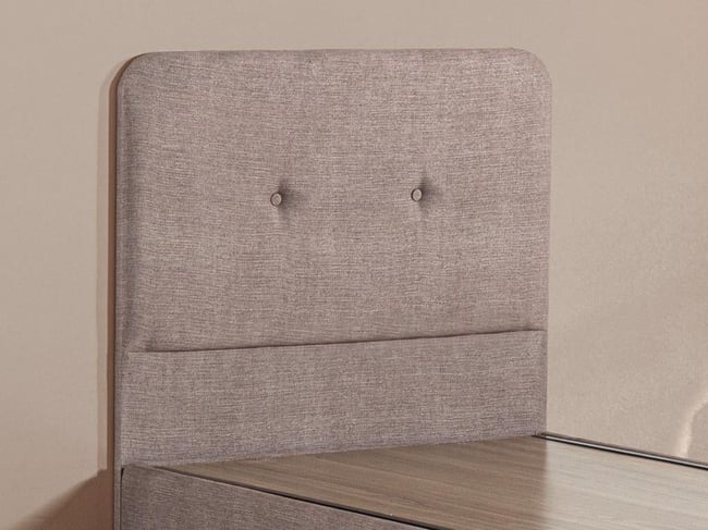 Luna Baza ve Başlık Seti - 90x190 cm Tek Kişilik Kumaş Baza Seti