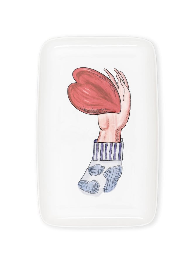 The Mia Luv Dikdörtgen Servis 33x21 cm