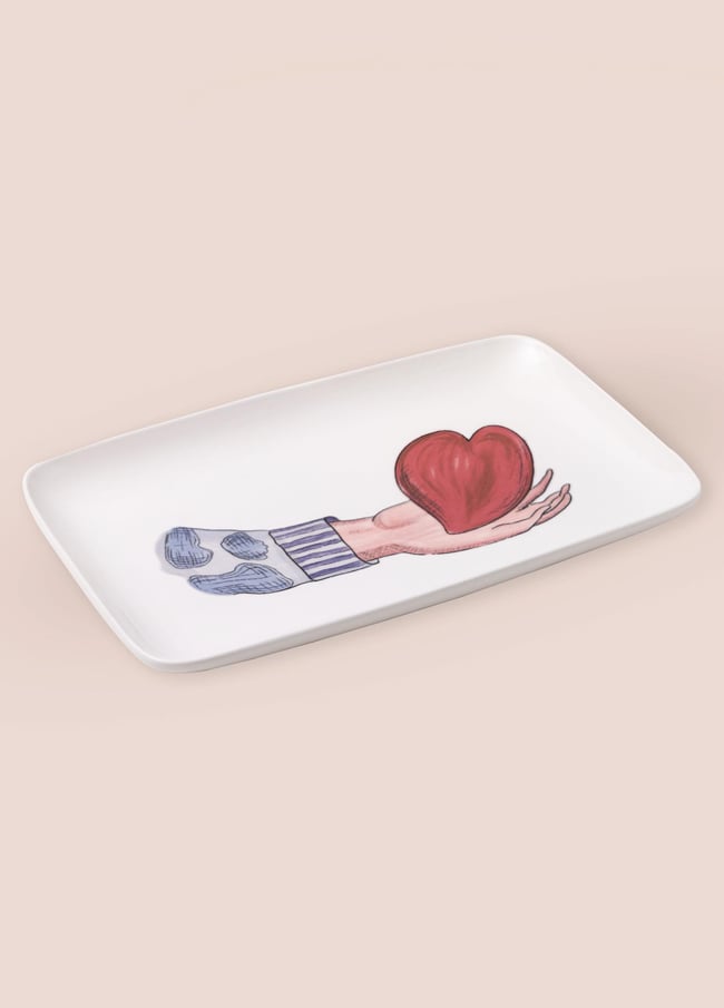The Mia Luv Dikdörtgen Servis 33x21 cm