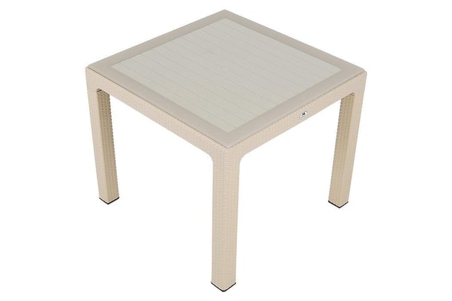 Mandella 90x90 Elit Rattan Masa (Camlı) ÇÖLBEJİ
