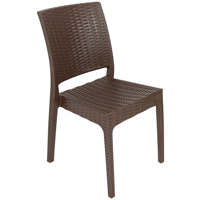 Mandella Elit Rattan Sandalye (4 adet) KAHVERENGİ