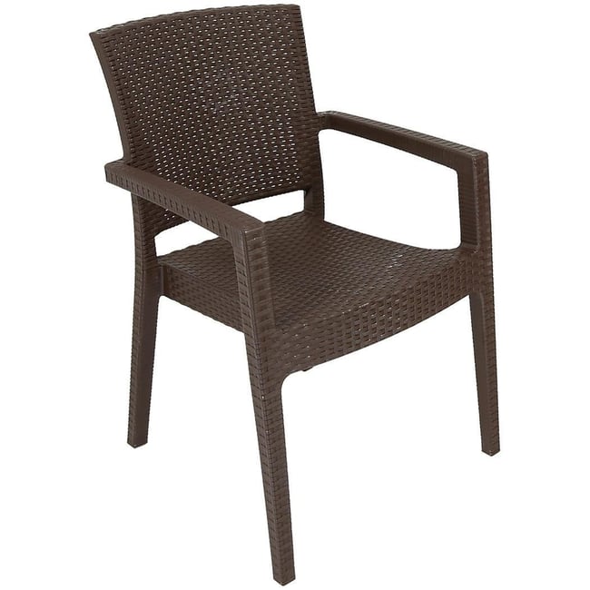 Mandella Zeus Rattan Koltuk (4 Adet) KAHVERENGİ