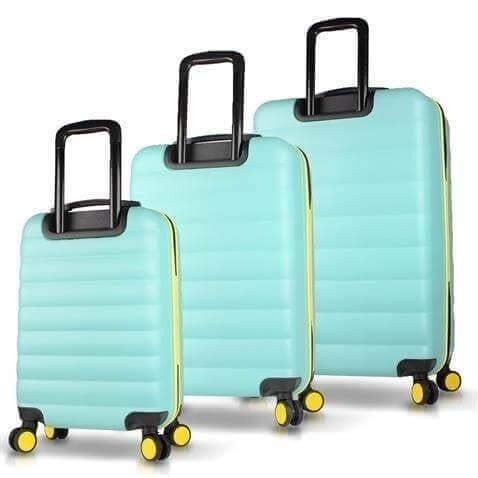My Valice Colors Abs Kabin Orta ve Büyük Boy Mint Yeşili 3lü Valiz Seti