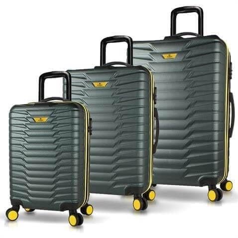 My Valice Croc Abs Kabin Orta ve Büyük Boy Haki 3lü Valiz Seti