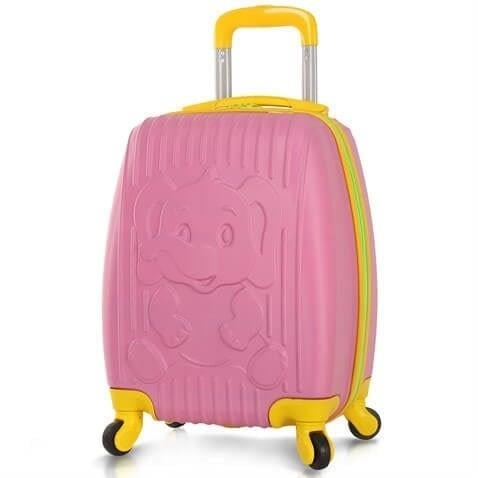 My Valice Kids Abs Çocuk Valizi Fil Pembe