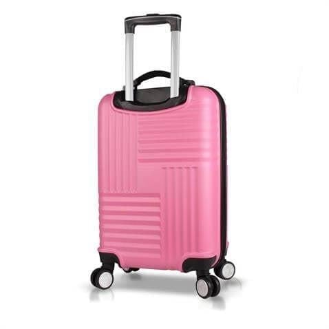 Puzzle Abs Küçük Kabin Boy Pembe Valiz