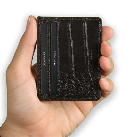 My Valice Unisex Hakiki Deri Cüzdan ve Kartlık 1802 Kahve