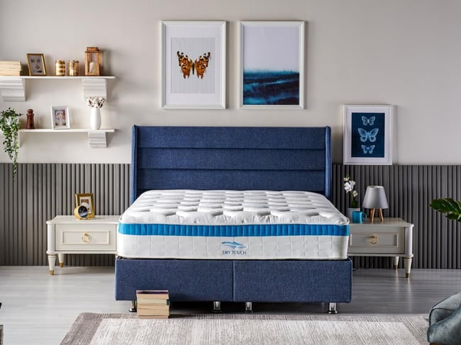 Niron Dry Touch Çift Kişilik Paket Yaylı Lüks Full Ortopedik Yatak 180x200 cm
