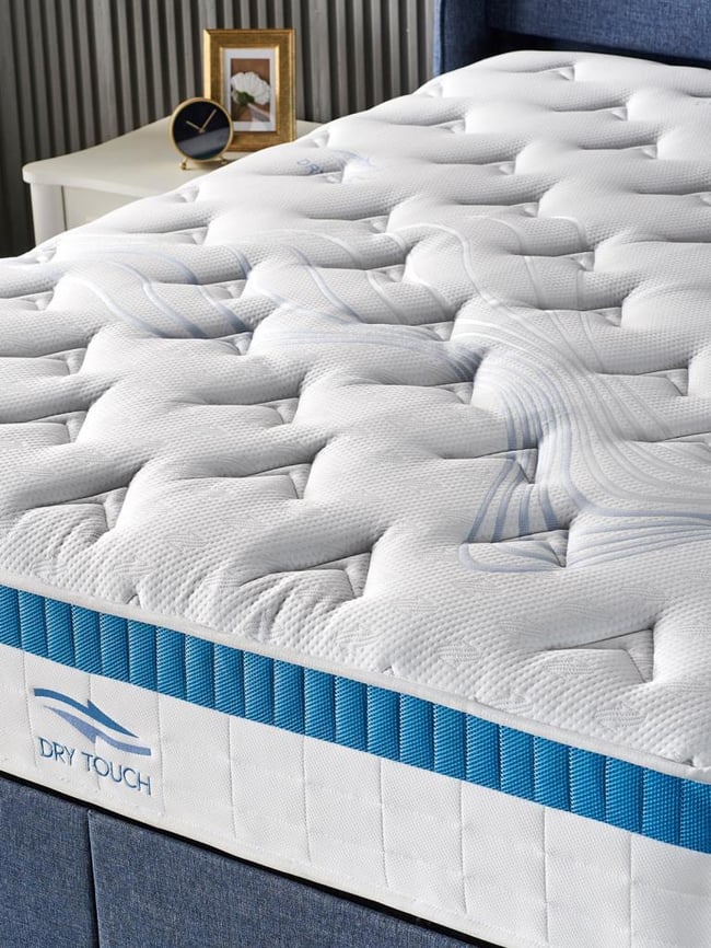 Niron Dry Touch Çift Kişilik Paket Yaylı Lüks Full Ortopedik Yatak 180x200 cm