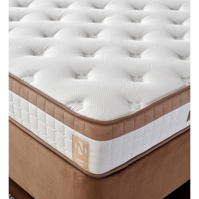 Niron Latte 200x200 Çift Kişilik Yatak Full Ortopedik Sert Yatak