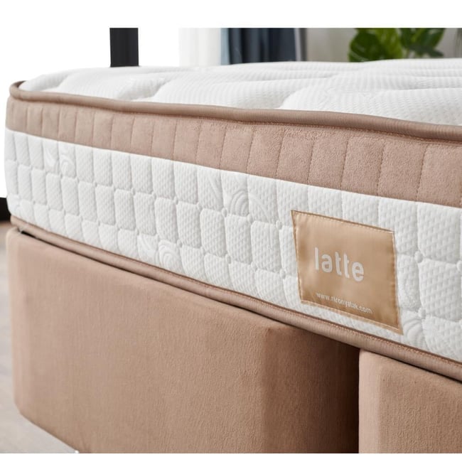 Niron Latte 90x200 Tek Kişilik Yatak Full Ortopedik Sert Yatak