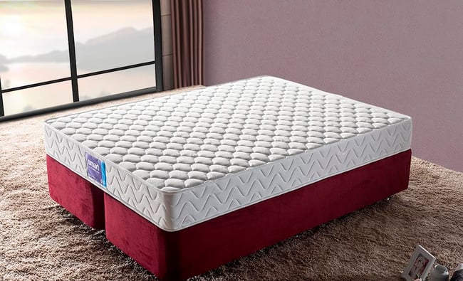 Niron Smart Yatak Baza Başlık Seti - 100x200 Tek Kişilik Full Ortopedik Yatak Baza ve Başlık Takımı