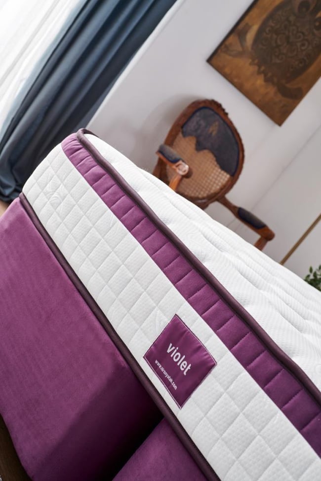 Niron Violet 100x200 Tek Kişilik Gizli Pedli Yatak Full Ortopedik Yaylı Yatak