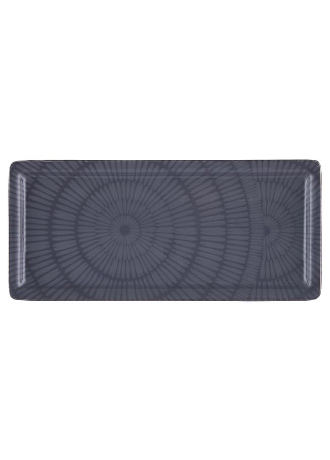 The Mia Noon Dikdörtgen Servis Gri 35x16 cm