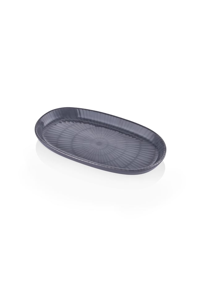 The Mia Noon Oval Servis 2li Gri 26 cm