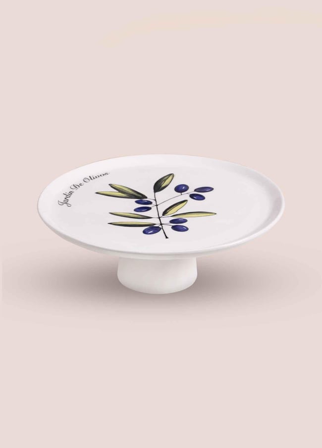 The Mia Olivos Ayaklı Servis Tabağı 10x30 cm
