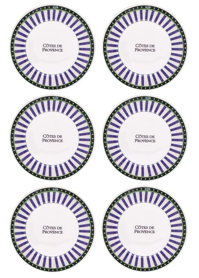 The Mia Provence Yemek Tabağı 6lı Set 20 cm