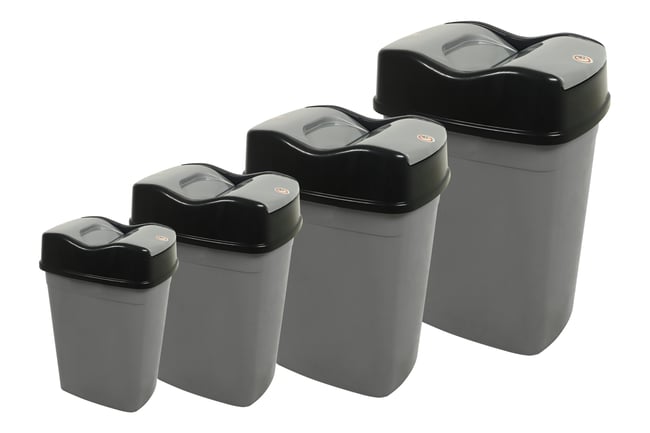 Sağlam Plastik 4'lü Girdap Çöp Kovası Set  (10-15-25-60 Lt)(2-3-4-5 Nolu)