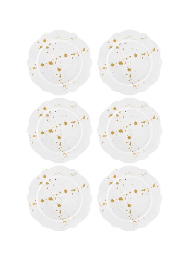 The Mia Splash Pasta Tabağı 6 Parça 21 Cm