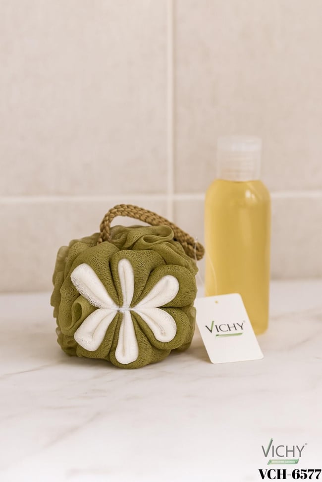 VICHY PAPATYA  DESENLİ BANYO LİFİ YEŞİL VCH-6577  60 GR