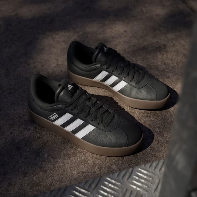 Adıdas Id8796 Vl Court 3.0 10.9308 Cblack/Ftwwht/Gum5 Zenne Sneaker Ayakkabı