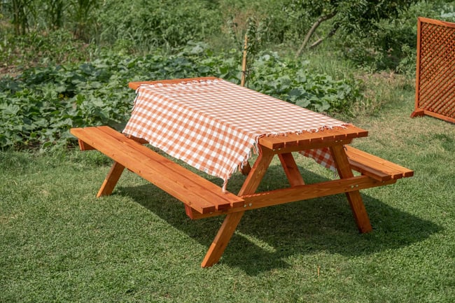 Alaçam Piknik Masası 8 Kişilik Kahverengi