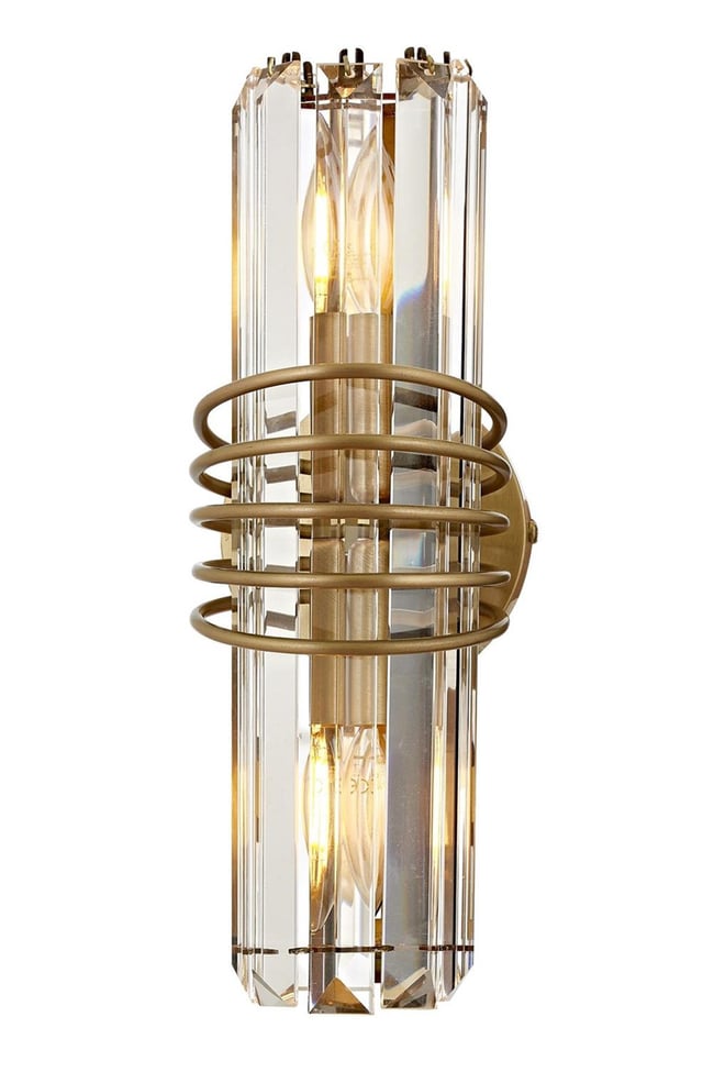 Avonni AP-1906-1E Eskitme Kaplama Aplik E14 Metal Kristal 10 cm