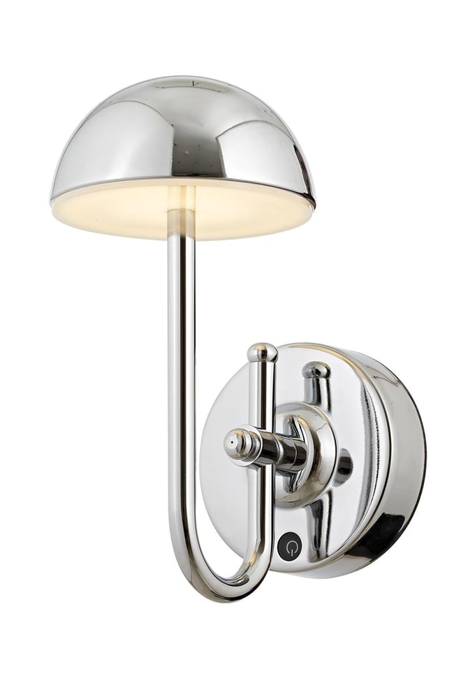 Avonni AP-64004-K Krom Kaplama Aplik LED Metal Opal Pleksi 12x20 cm
