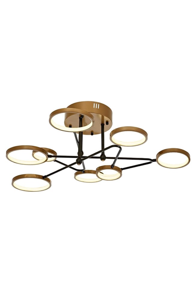 Avonni AR-1873-5BSY Siyah Boya Modern Avize LED Metal Pleksi 35 cm