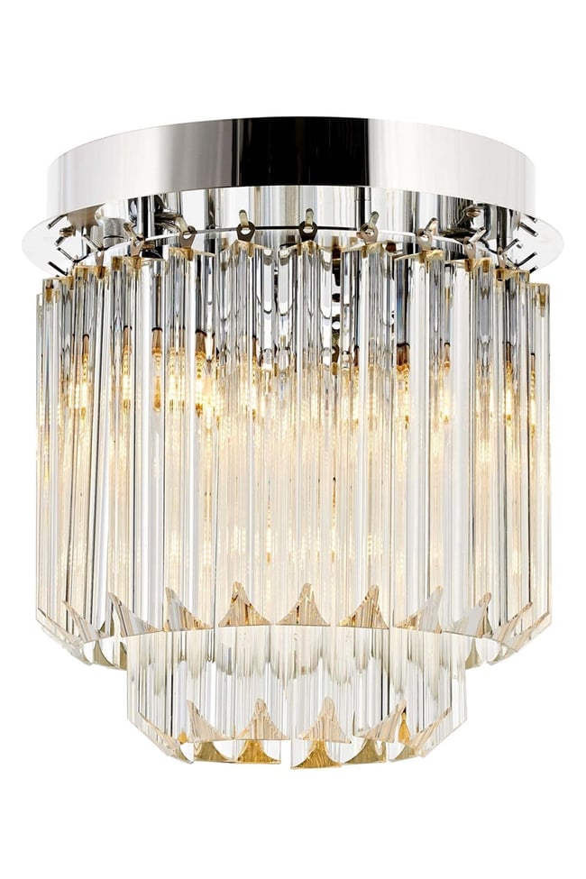 Avonni AR-4302-K30 Krom Kaplama Klasik Avize E14 Metal Kristal 30 cm