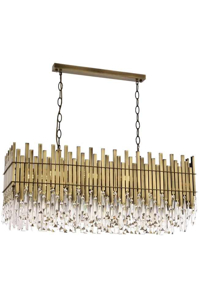 Avonni AV-1767-E100X35 Eskitme Kaplama Modern Avize E27 Metal Kristal 100x35 cm